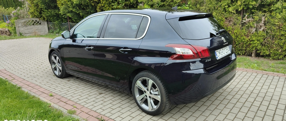 Peugeot 308 cena 42900 przebieg: 168000, rok produkcji 2015 z Mogilno małe 436